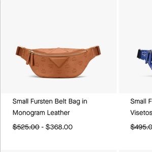 Authentic MCM belt/bum/fanny bag